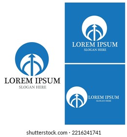 Arrow vector illustration icon Logo Template design