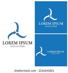 Arrow vector illustration icon Logo Template design