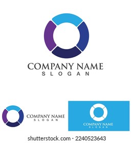 Logo-Vorlagendesign für Vektorgrafik-Pfeilsymbol