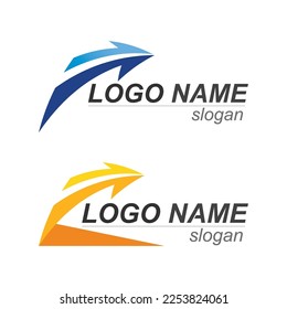Arrow vector illustration icon Logo Template design