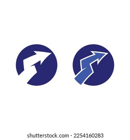 Icono de ilustración de vector de flecha Diseño de plantilla