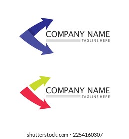 Arrow vector illustration icon Logo Template design