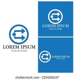 Arrow vector illustration icon Logo Template design