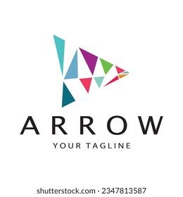 Arrow vector illustration icon Logo Template design