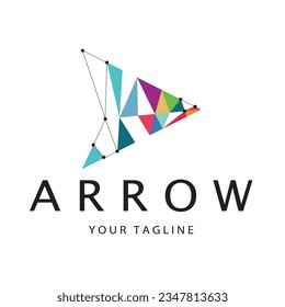 Arrow vector illustration icon Logo Template design