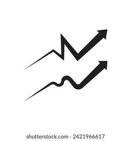 Arrow vector illustration icon Logo Template design