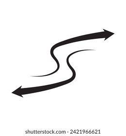 Arrow vector illustration icon Logo Template design