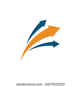 Arrow vector illustration icon Logo Template design