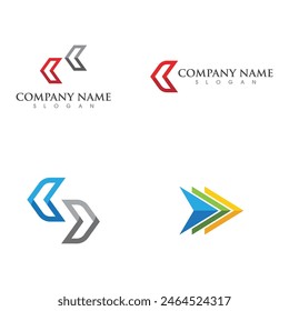 Arrow vector illustration icon Logo Template design