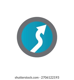 Icono de Ilustración vectorial de flecha Diseño de Plantilla de logotipo