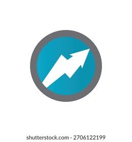 Pfeil, Vektorgrafik-Symbol Logo-Vorlagendesign