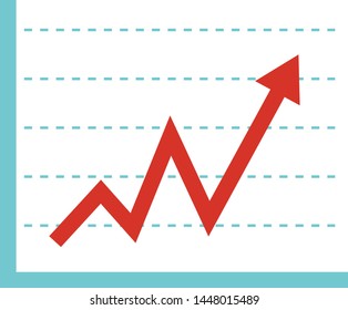 Arrow vector illustration and icon.
Illustration of arrow pointing up