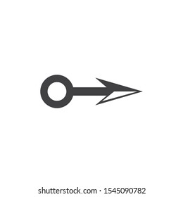 Arrow vector illustration icon Template design