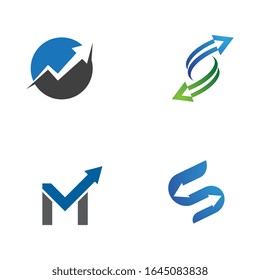 Icono de ilustración de vector de flecha Diseño de plantilla
