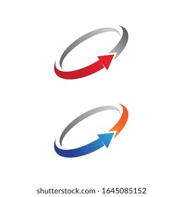 Arrow vector illustration icon Template design
