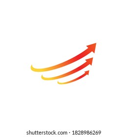 Icono de ilustración de vector de flecha Diseño de plantilla