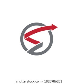 Arrow vector illustration icon Template design