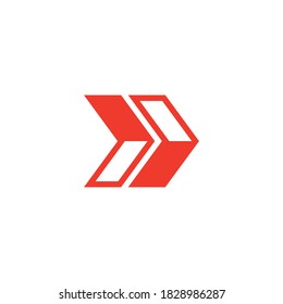 Arrow vector illustration icon Template design