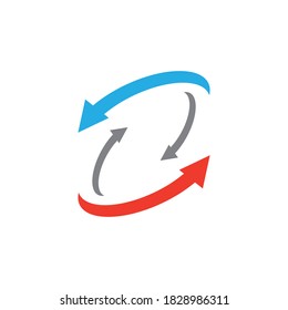 Icono de ilustración de vector de flecha Diseño de plantilla