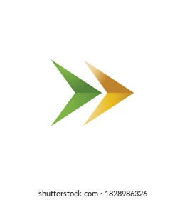 Arrow vector illustration icon Template design