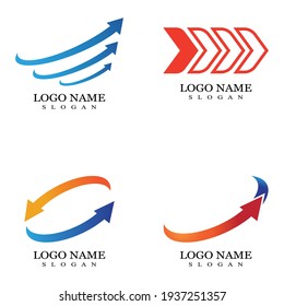 Arrow vector illustration icon Template design