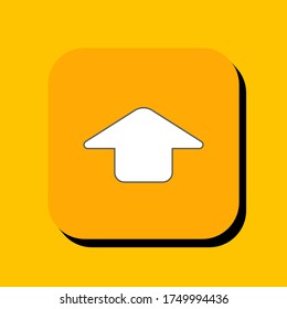 arrow vector illustration icon. arrow icon in two-dimensional shape. The concept of sign and direction by using an arrow modern icon. arrow flat icon.