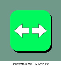 arrow vector illustration icon. arrow icon in two-dimensional shape. The concept of sign and direction by using an arrow modern icon. arrow flat icon.