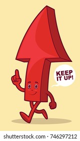 Arrow vector illustration. Increase design concept