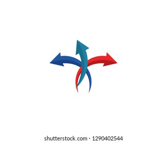 Arrow vector illustration Logo Template design