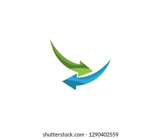 Arrow vector illustration Logo Template design