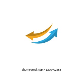 Arrow vector illustration Logo Template design