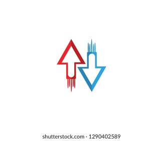 Arrow vector illustration Logo Template design