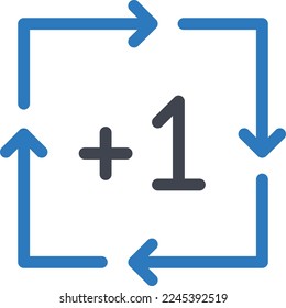 ilustración del vector de flecha en un fondo transparente. Símbolos de calidad superior. Iconos vectoriales de glifos para diseño de conceptos y gráficos. 
