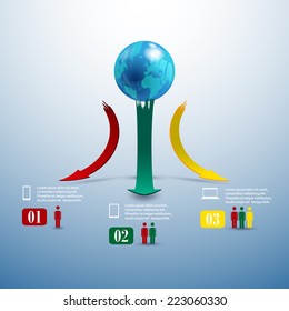 arrow vector infographic conception