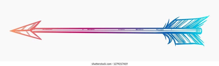 Arrow. Vector isolated illustration.