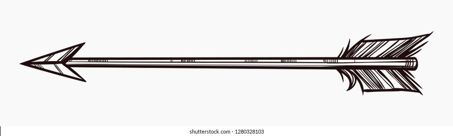 Arrow. Vector isolated illustration.