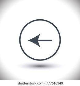 Arrow vector line icon minimal design