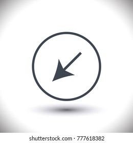 Arrow vector line icon minimal design