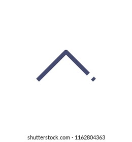 Up Arrow Vector Line Icon Pixel Perfect. Editable 2 Pixel Stroke Weight. Direction Icon for Website Mobile App Presentation