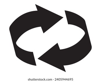 Arrow vector. Recycle Arrow icon. Refresh Signs. Vector Arrow. Vector illustration