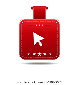 Arrow Vector Red Web Icon