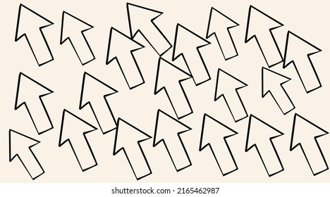 arrow vector set of icons and arrow symbols .