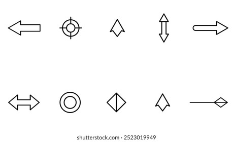 Arrow vector. Arrow vector set . arrow vector illustration . design . arrows vector set