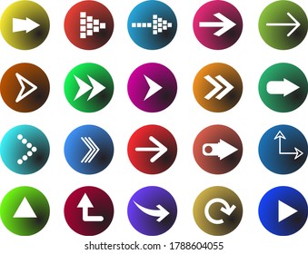 Arrow vector set, vector illustration. vector icon, web icon with arrow. 