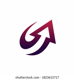 arrow vector with simple concept