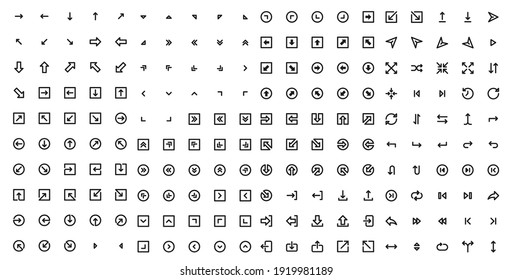 Arrow vectors  symbols  doodles for interface arrows vector