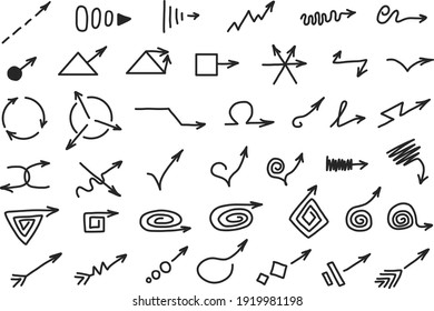 Arrow vectors  symbols  doodles for interface arrows vector