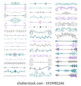 Arrow vectors  symbols  doodles for interface arrows vector
