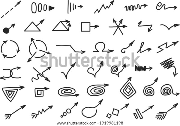 Arrow vectors  symbols  doodles for interface\
arrows vector