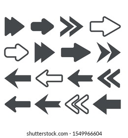 arrow vectors, various shapes of arrows